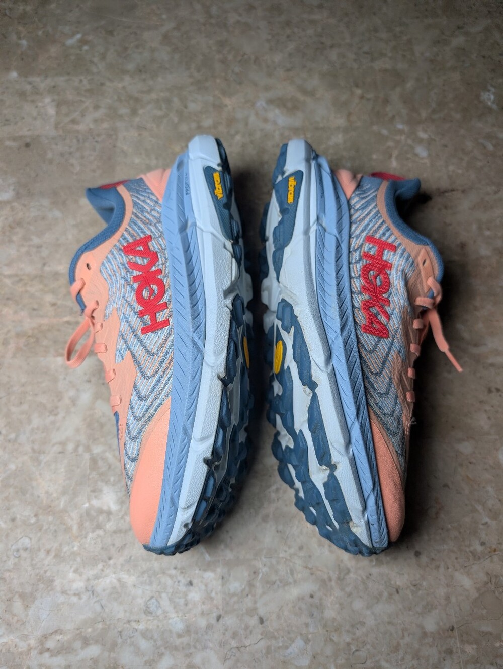 Hoka Mafate Speed 4 Trail Running Shoes Papaya Real Teal Women's Size 9.5 No Box - Picture 6 of 11